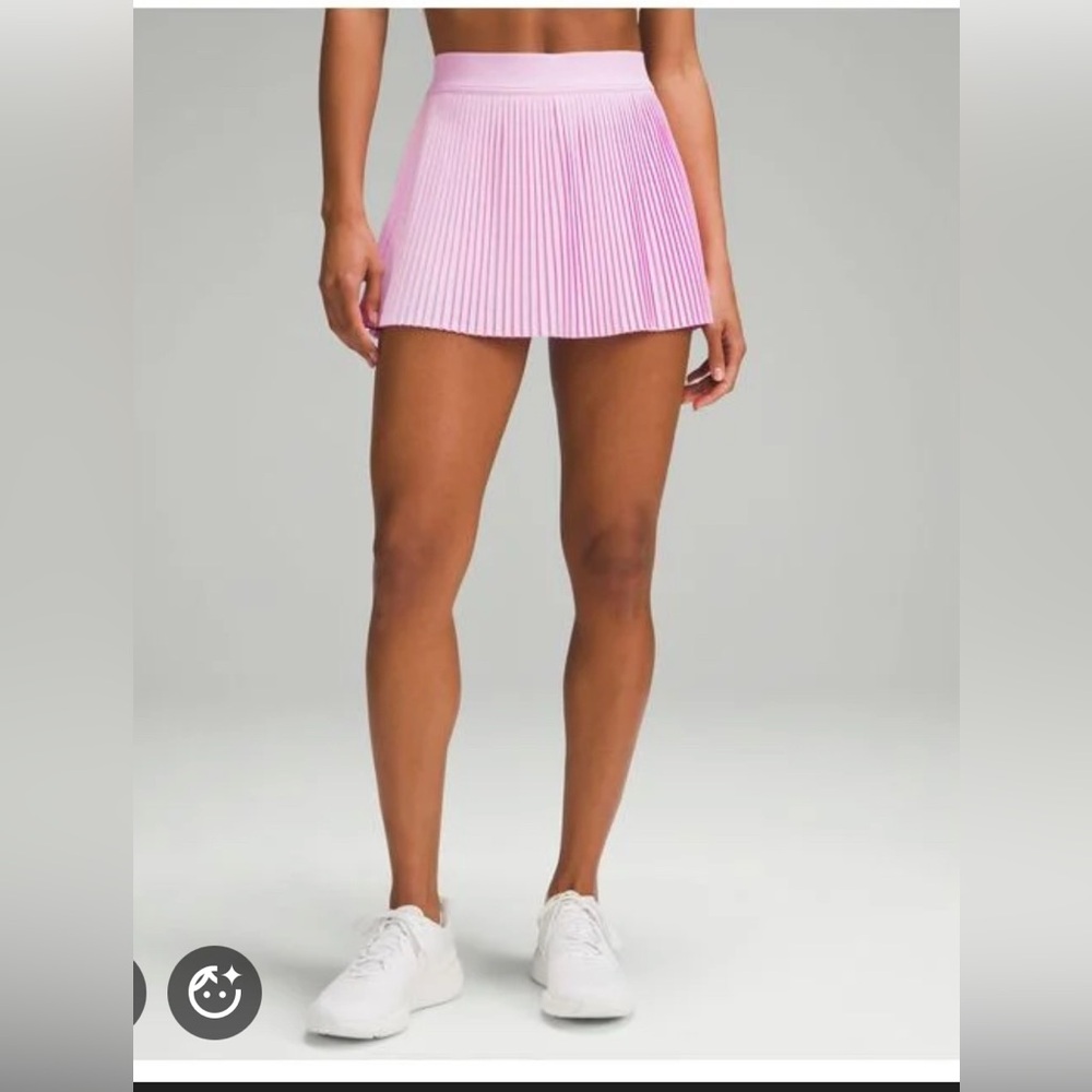 Lululemon Varsity HR Pleated Tennis Skirt in Pink - Picture 1 of 5